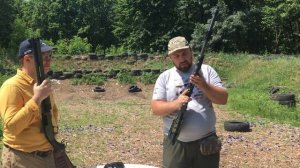 Помповое ружье , с открытым лотком. Устранение задержек при стрельбе.