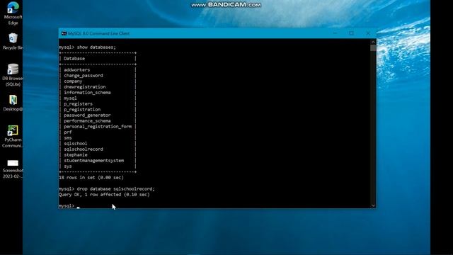 How to Delete/Drop a Database and Tables on MYSQL смотреть онлайн