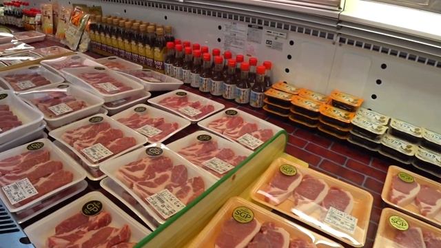 Мясной магазин в Японии. Ферма SAIBOKU. Японская кухня в Токио. смотреть онлайн