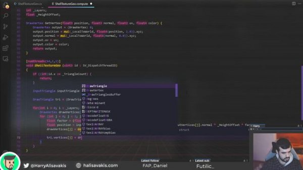 Shell texturing with compute shaders | Unity shader stream