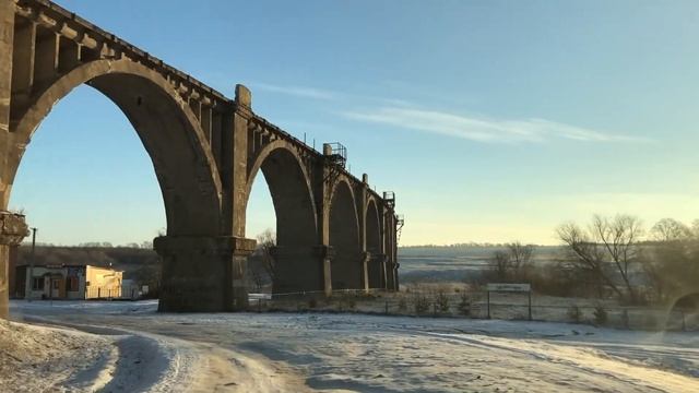 Мокринский железнодорожный мост(виадук). смотреть онлайн