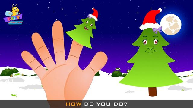 Christmas Tree Finger Family Nursery Rhyme Finger Family Songs смотреть онлайн