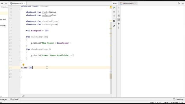 Kotlin Tutorial - 27 - Working with Abstract Classes смотреть онлайн