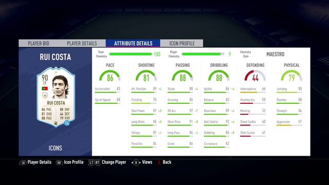 FIFA 19 - Rui Costa (90) - Icon Review смотреть онлайн