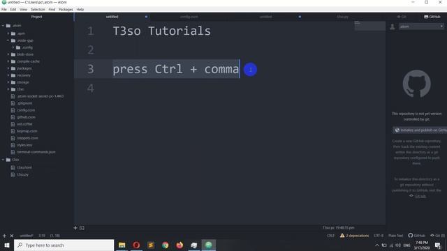 How to Open Settings in Atom Editor смотреть онлайн