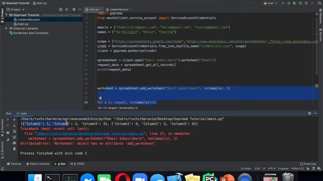 Part Three: A Generic Walkthrough of GSpread Functions смотреть онлайн