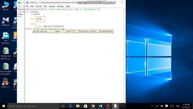 Nth Fibonacci number in Python using Recursive function! смотреть онлайн