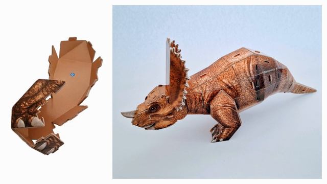 Triceratops 3D Puzzle by National Geographic® / CubicFun® - Step by Step смотреть онлайн