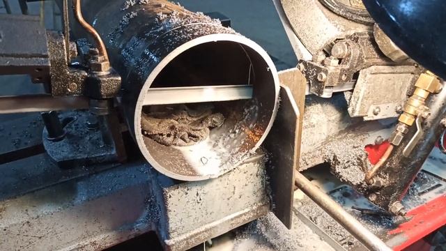 Моя работа ленточная пила по металлу 160 труба режу на детали смотреть онлайн