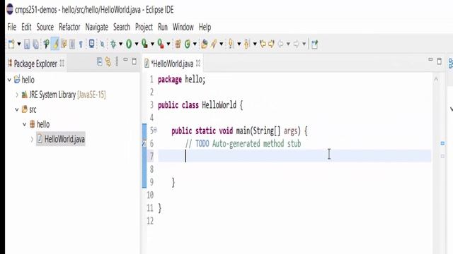 01 Hello World - Your First Java Program in Eclipse смотреть онлайн