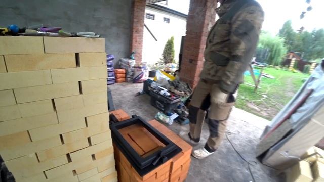 Барбекю комплекс . Казан мангал ригельный кирпич смотреть онлайн