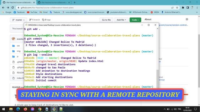 #63 : Course Git && Github | Staying In Sync With A Remote Repo | View Changes/Star/Watch | Part 1 смотреть онлайн
