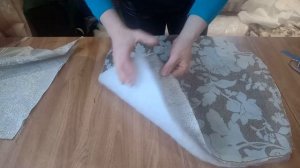 Съёмный чехол на стул, с синтепоном