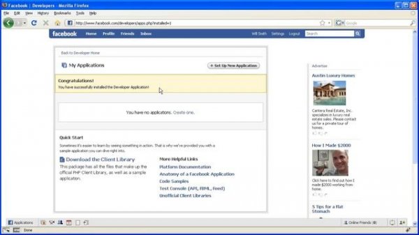 How to obtain a Facebook API Key