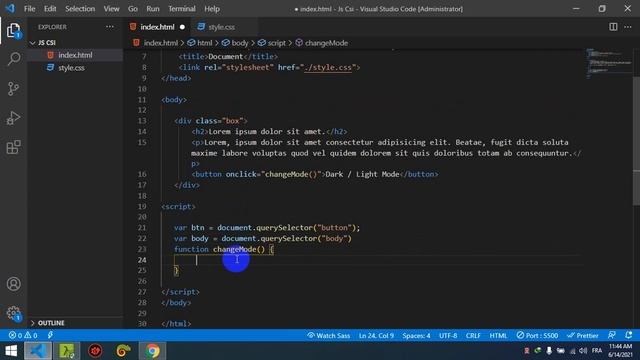 Dark Mode Javascript Using Css Vars смотреть онлайн