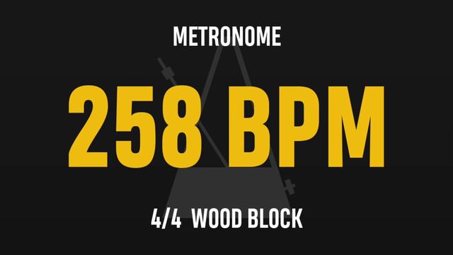 258 BPM 4/4 - Best Metronome (Sound : Wood block) смотреть онлайн