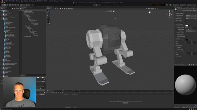 Unity 3D and ProBuilder - 1hr Speed Build of a Mech. More tutorials will be coming... смотреть онлайн