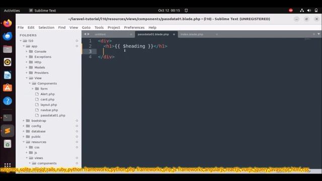 Laravel-10 Pass Data To Component Part-07 смотреть онлайн