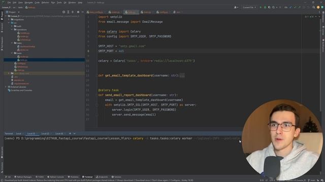 FastAPI - Фоновые задачи с Celery, Redis и Flower #9 смотреть онлайн