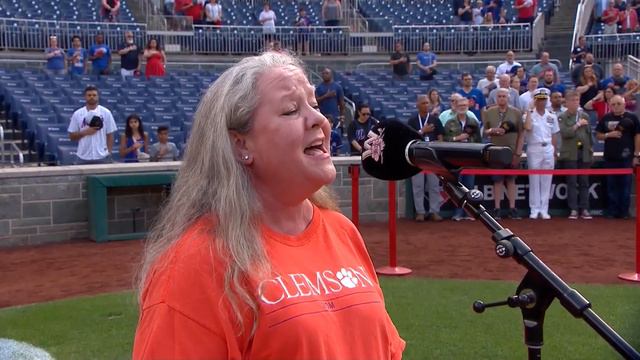 First Time Singing The National Anthem At An MLB Game