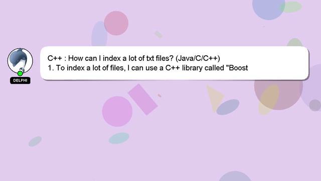 C++ : How can I index a lot of txt files? (Java/C/C++) смотреть онлайн