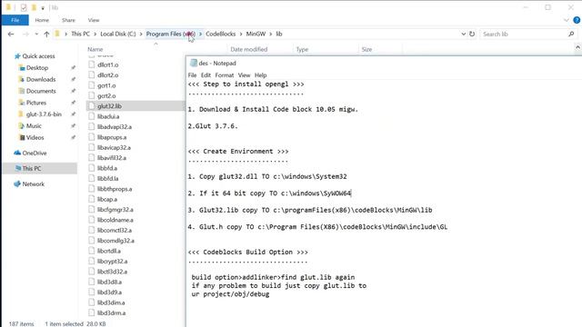 Opengl installation with code blocks in Bangla \ Bangla opengl tutorial смотреть онлайн