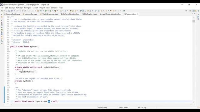 FileInputStream & FileOutputStream || InputStream & Its methods смотреть онлайн