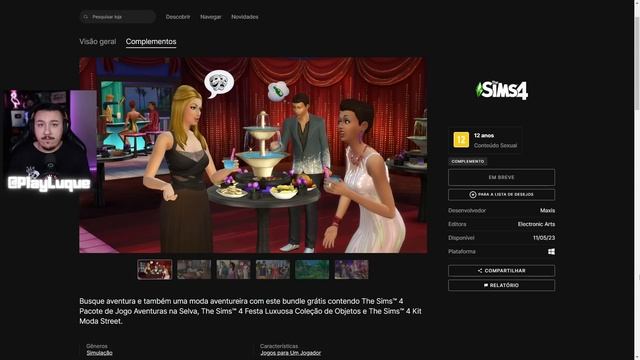 TRÊS PACOTES DO THE SIMS 4 TOTALMENTE DE GRAÇA!!! смотреть онлайн