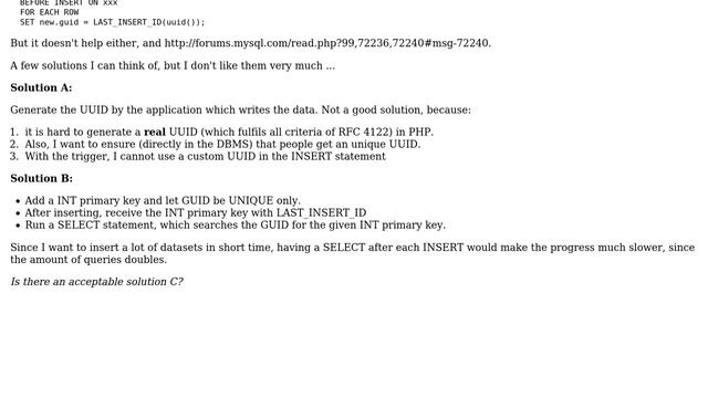 Databases: LAST_INSERT_ID without AUTO_INCREMENT смотреть онлайн