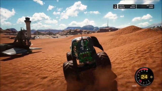 Monster Jam Steel Titans 2019 Freestyle Gameplay | UFO Easter Egg смотреть онлайн