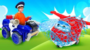 Видео про игры в самолетики. Супер Крылья и Супер Джетт попали в аварию! Игрушки для детей