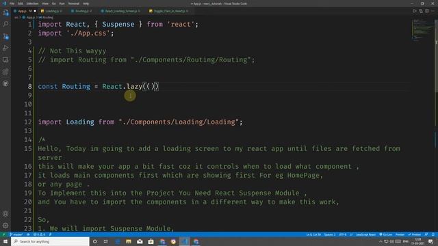Add Loading Screen To React app | React Tutorials | Coding Wala смотреть онлайн