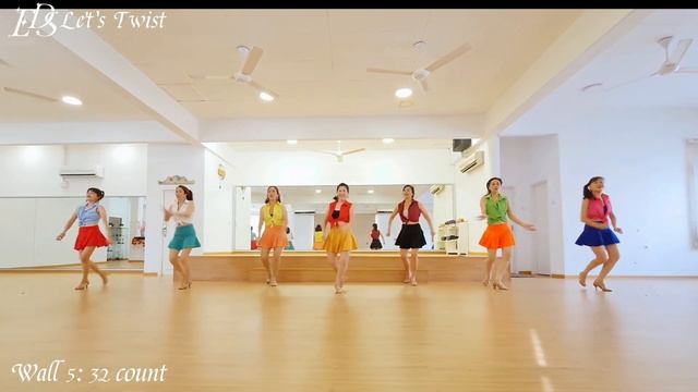 Let's Twist Linedance ( Beginner ) смотреть онлайн