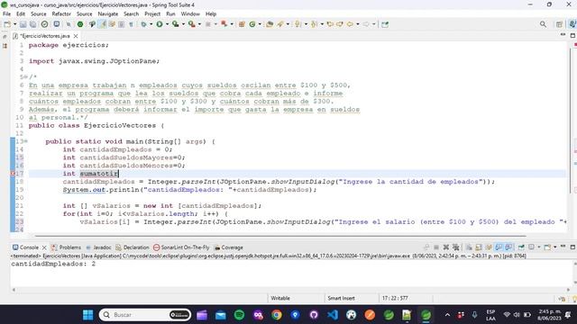Curso Java | Resolviendo Ejercicio en Java Usando Vectores, Ciclos (for) y Condicionales (if - else смотреть онлайн