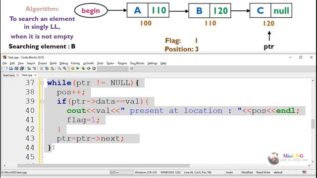 Search an element in a Singly Linked List смотреть онлайн
