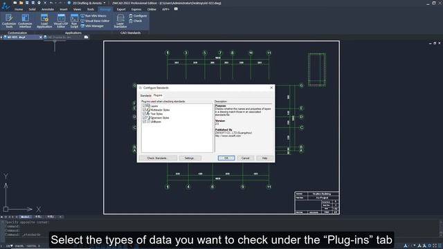 ZWCAD 2022 - CAD Standards EC