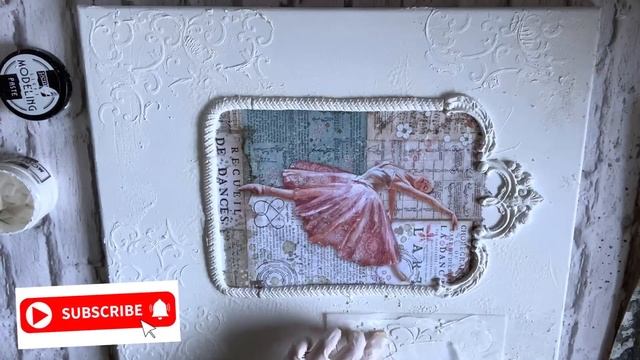 ?Мастеркласс декупаж Винтажная картина на холсте?#Decoupage Tutorial Vintage canvas?Mixed Media?DIY смотреть онлайн