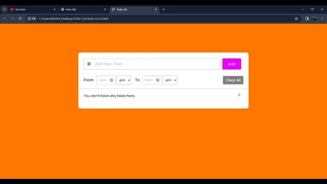 "TO DO LIST - HTML, CSS, JavaScript | Create Your Own TODO WEB APP " смотреть онлайн