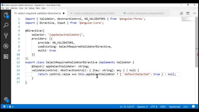 Angular select list required custom validator смотреть онлайн