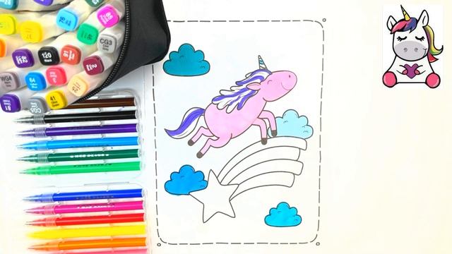 ЕДИНОРОГ РАСКРАСКА для МАЛЫША ?? #babypictureeasy #peppapig #baby #раскраски #единорог #пеппапиг смотреть онлайн