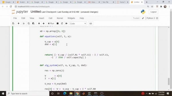 Differential Algebraic Equations: Solving constrained differential equations in Python