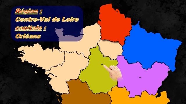 les régions de France et d'outre mer avec leur capitale. Géographie. смотреть онлайн