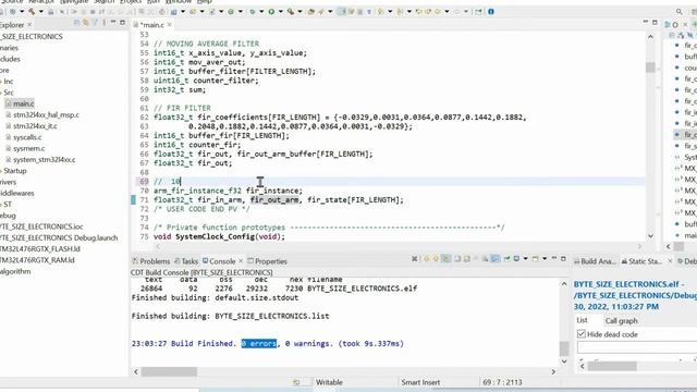 STM32 DSP CMSIS library: FIR filter in one line (2022 new method) смотреть онлайн