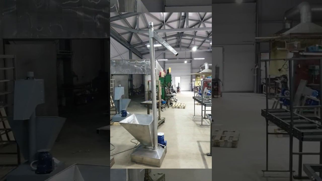 Вертикальный шнековый загрузчик муки, сахара, соли, какао, крахмала, молока и др. ЛАККК смотреть онлайн