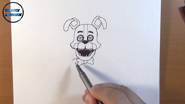 How to draw Doug, Как нарисовать аниматроника Дага смотреть онлайн
