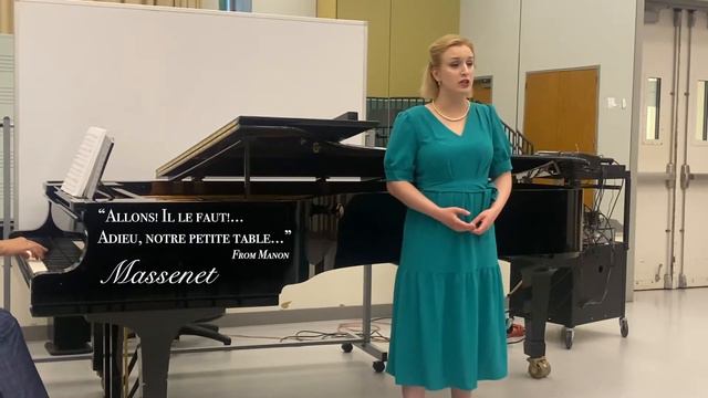 "Allons il le faut... Adieu, notre petite table.." Manon, Massenet смотреть онлайн