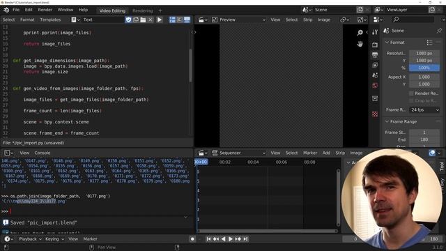 Python for Blender: How to import images into Blender’s video sequence editor смотреть онлайн