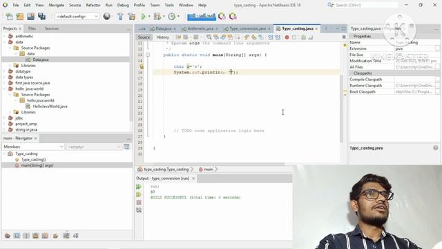 java | type conversation in java | type conversation | type casting in java #code#java #oop #viral смотреть онлайн