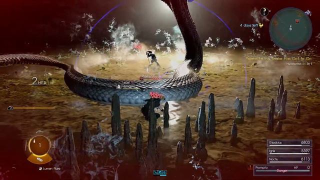 Final Fantasy XV - Hunt: People Eating Snake has to Go (#263) - XBOX SERIES X (HD) смотреть онлайн