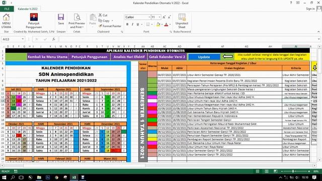 Membuat Kalender Pendidikan Otomatis смотреть онлайн